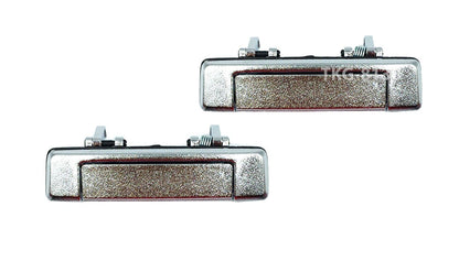 2 x Chrome Outside Door Handles for Mazda B2000 B2200 B2600 (1986-1995)