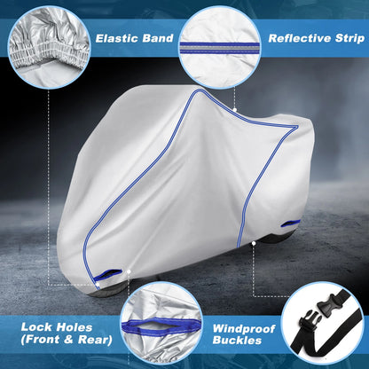 Cover / 220cm / Waterproof Scooter/Motorbike Rain Dust Protector for Make Model