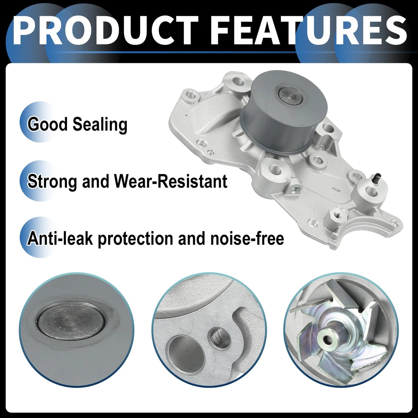 Water Pump & Gasket for Hyundai Santa Fe (2001-2006)