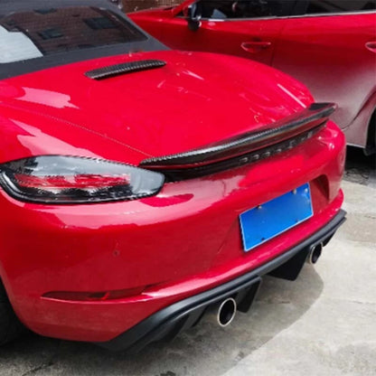 Real Carbon Fiber Rear Trunk Spoiler Wing for Porsche 718 Boxster 2016-2019