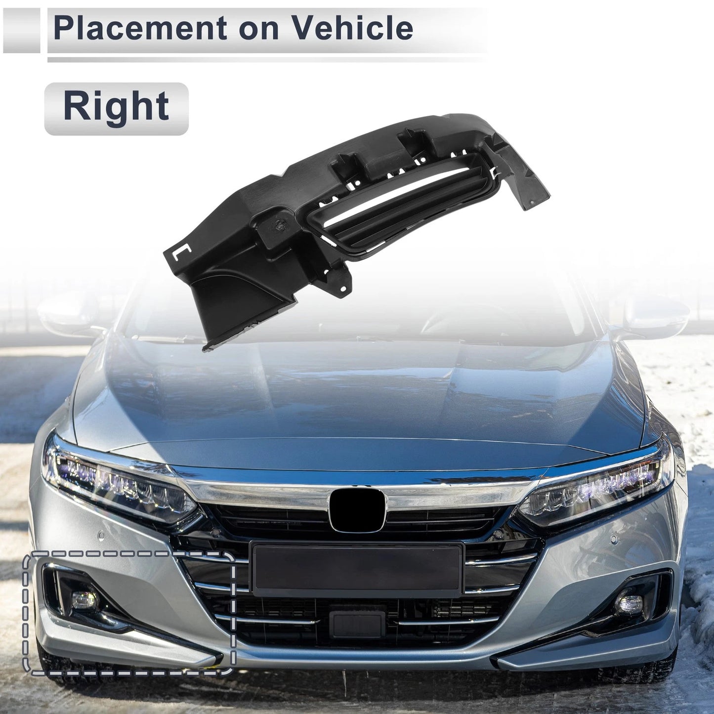 Front Right Fog Light Grill for Dodge Charger (2015-2021)