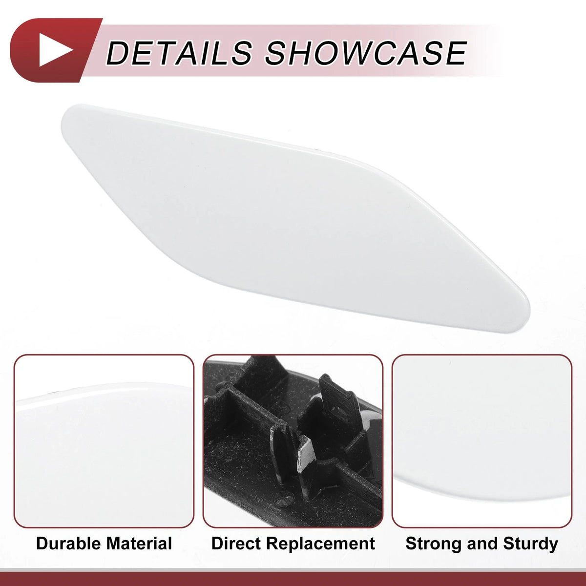 Front Right Washer Nozzle Cover for Lexus ES300h (2019-2022) - White 1 x Cap