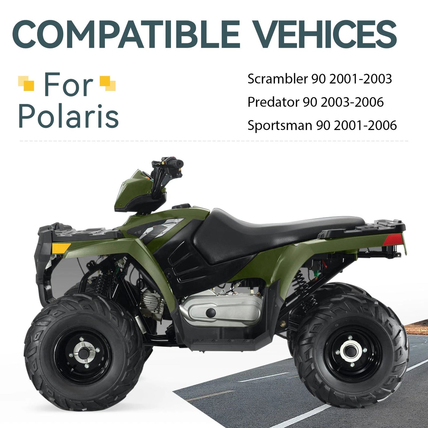 Starter Clutch W/Gear for Polaris Scrambler Predator Sportsman 90 (2001–2006)