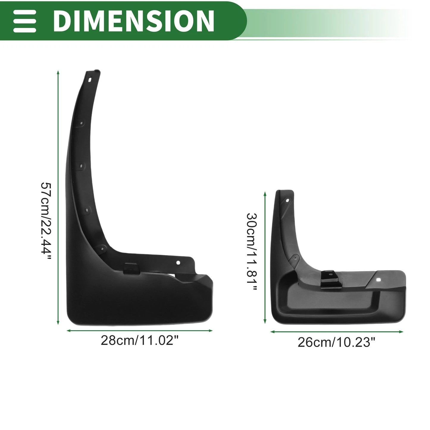 Mud Flaps Splash Guards for Nissan Patrol Y62 (2011-2019)