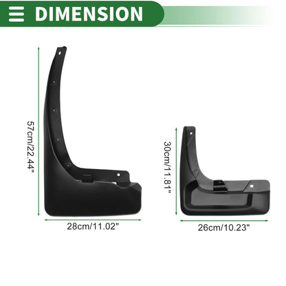 Mud Flaps Splash Guards for Nissan Patrol Y62 (2011-2019)