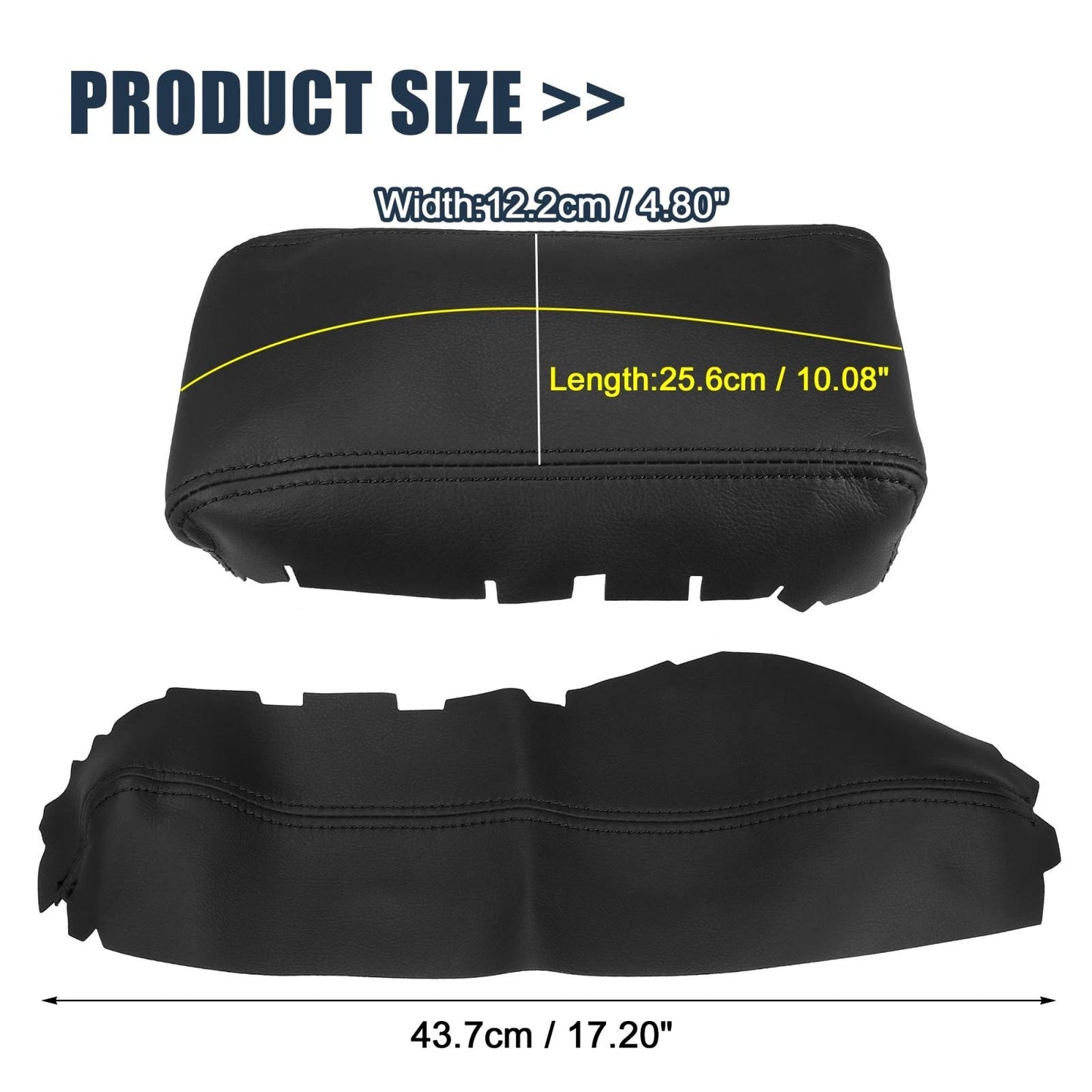 3 x Armrest Covers for Honda Civic 10th Gen (2016-2020) Black Line