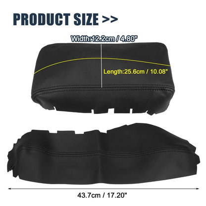 3 x Armrest Covers for Honda Civic 10th Gen (2016-2020) Black Line