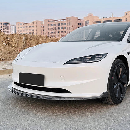 Bumper Spoiler Lip for Tesla Model 3 (2024 - ) Carbon Look