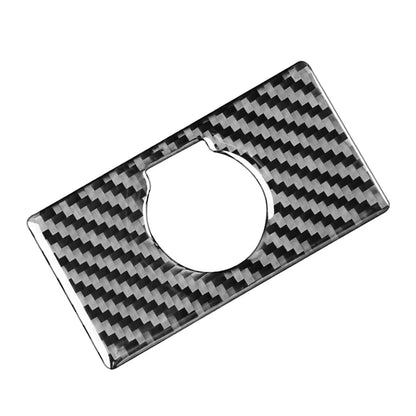 Black Carbon Rear Cigarette Lighter Switch Cover Trim for Toyota Tundra (2014-2021)