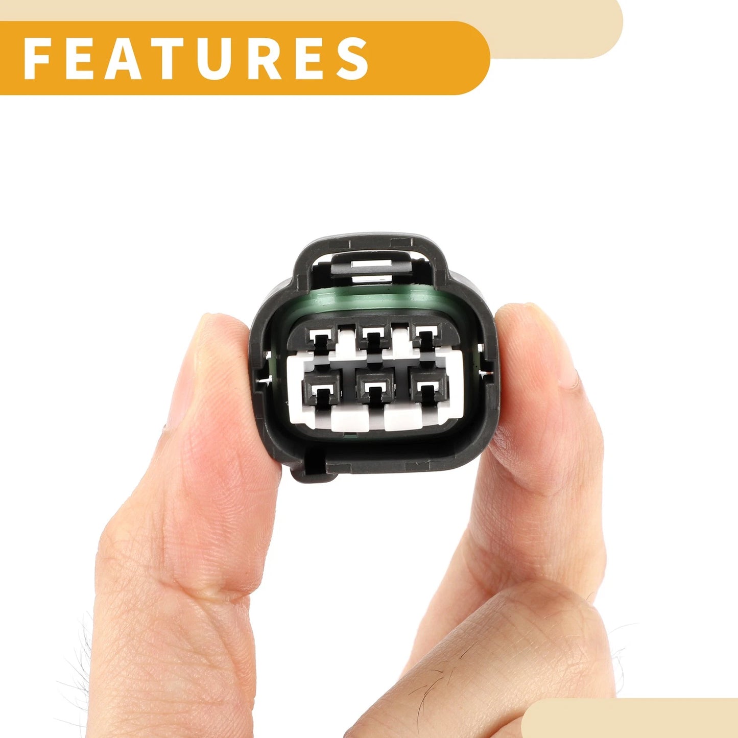 6 Pin Waterproof Headlight Connector Plug for Toyota