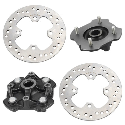 Front L&R Wheel Hubs Disc for Honda Rancher 420 Foreman 500