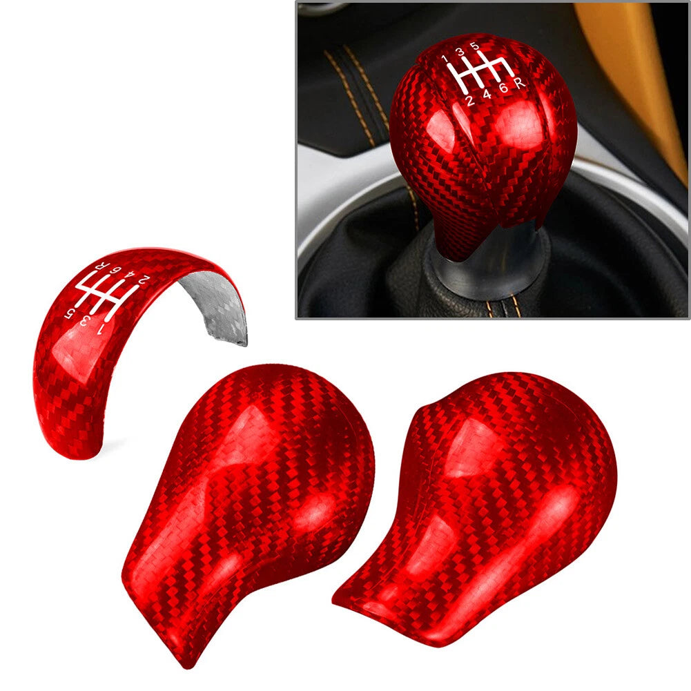 Carbon Fiber Gear Shift Knob Cover Trim for Nissan 370Z Z34 (2009-2018)