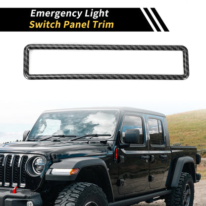 Emergency Light Switch Panel Trim for Jeep Wrangler JK (2011-2017) Black