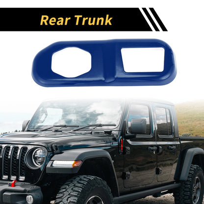 Rear Trunk Lock Panel Cover Trim for Jeep Wrangler JL JLU (2018-2024) Blue