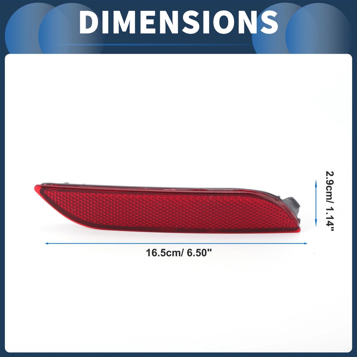 Bumper Reflector for Toyota Camry 2019-2024 Rear Right Plastic