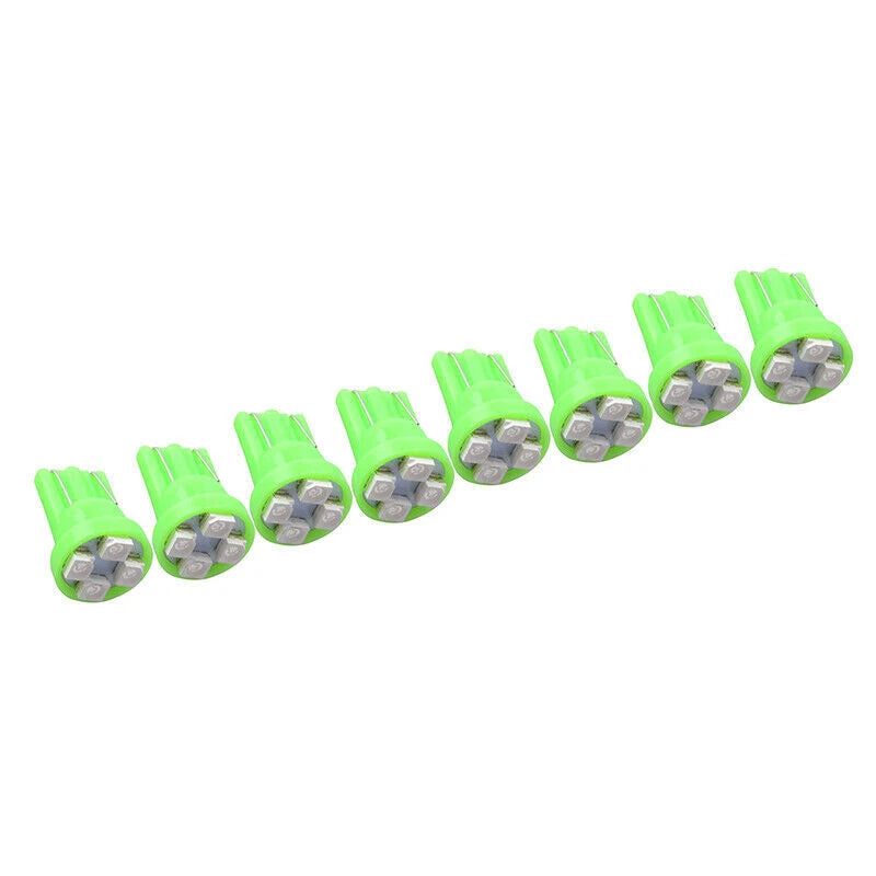 Ultra 4 LED T10 W5W 1210 SMD Bulb for Car Side Light - Green