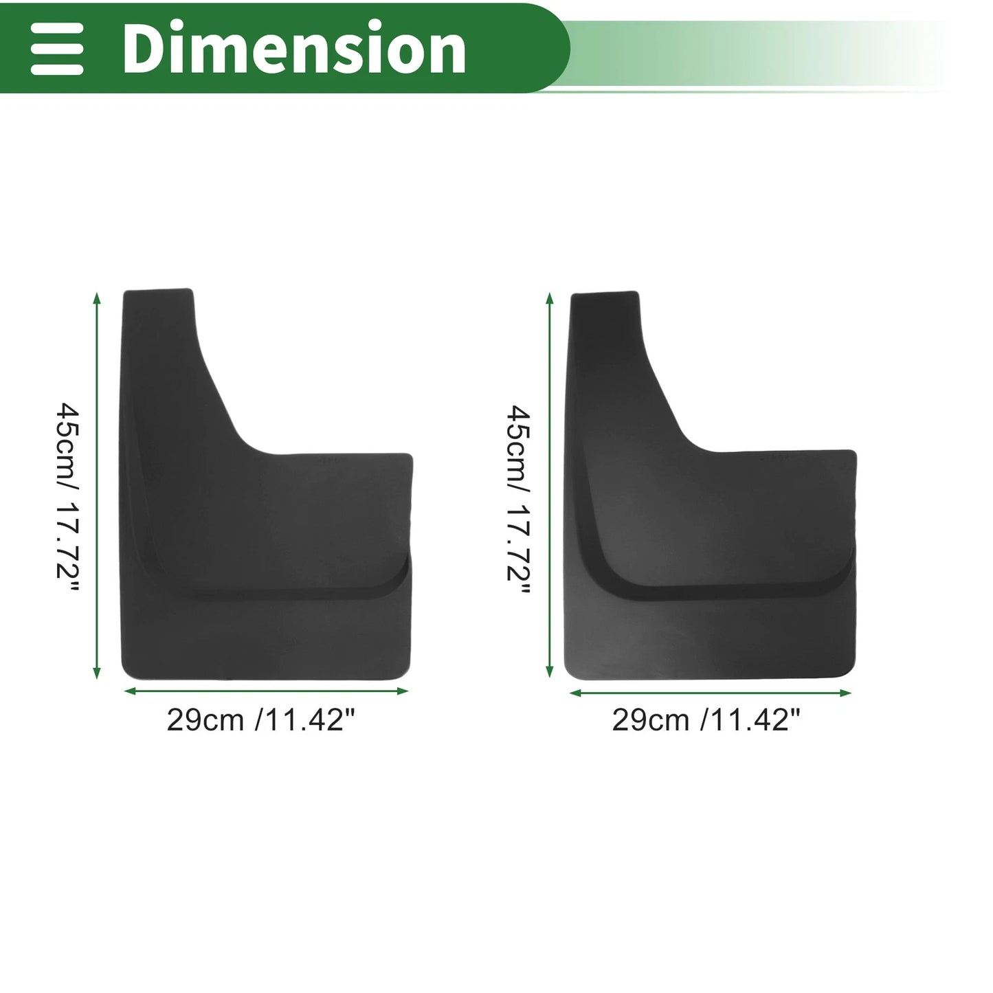 Mud Flaps Splash Guards for Ford F-150 (2011-2014) with Mount Accessories