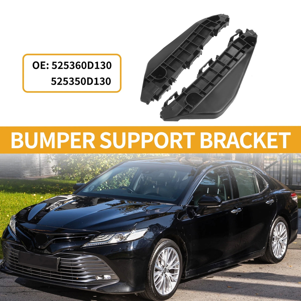 Front Bumper Support Bracket for Toyota Yaris Hatchback (2012-2019) - 1 Pair