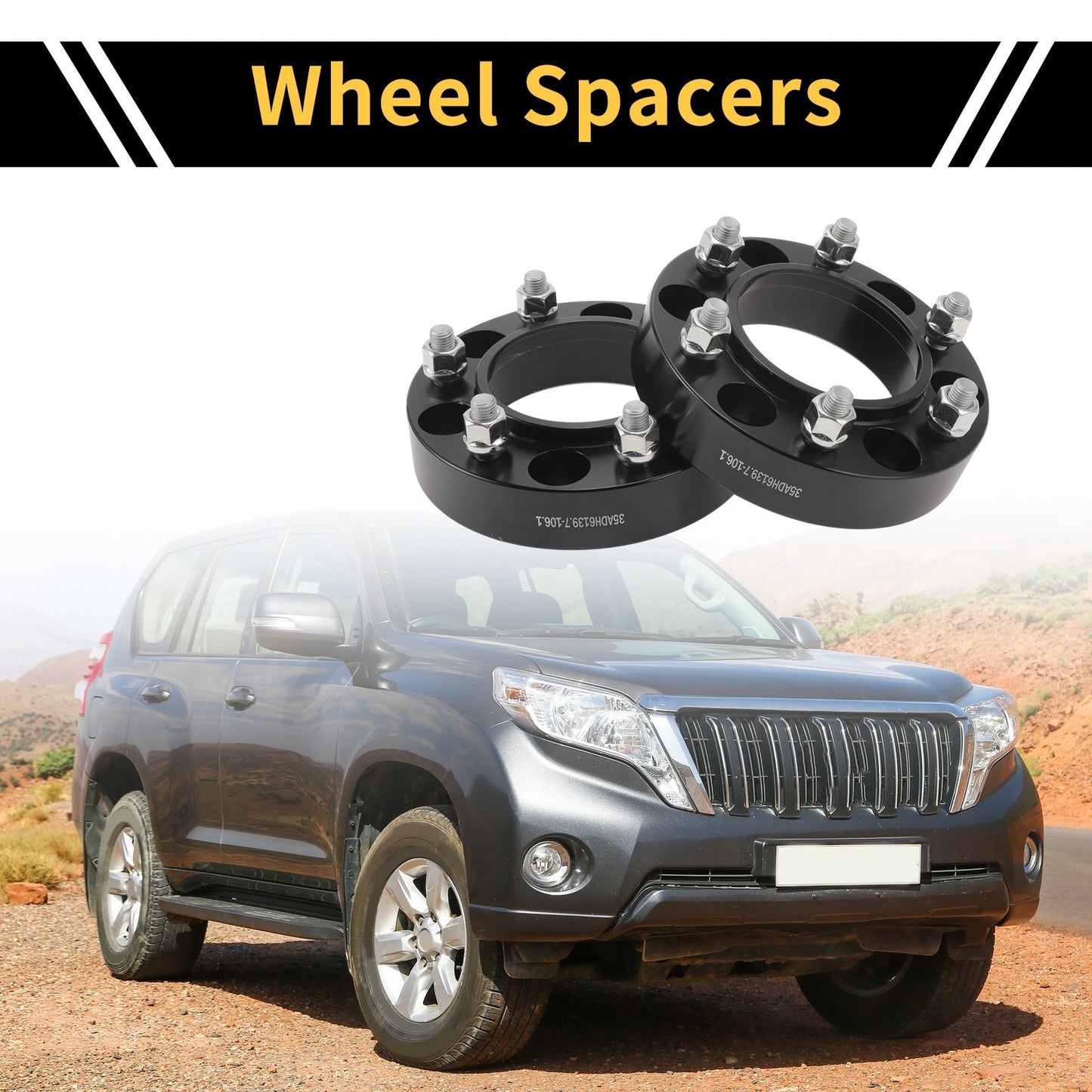 6x139.7mm Wheel Spacers 108mm for Lexus GX (2002-2023)
