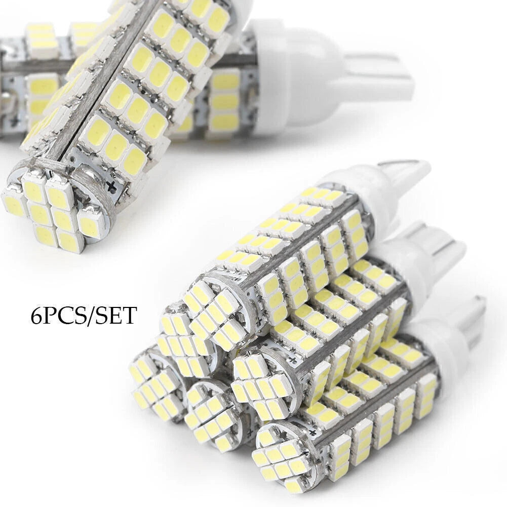6 x 24V T10 1206 68 SMD LED White Bulbs for Car Door Lights