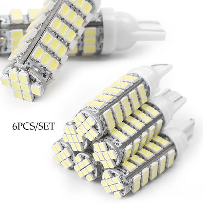6 x 24V T10 1206 68 SMD LED White Bulbs for Car Door Lights