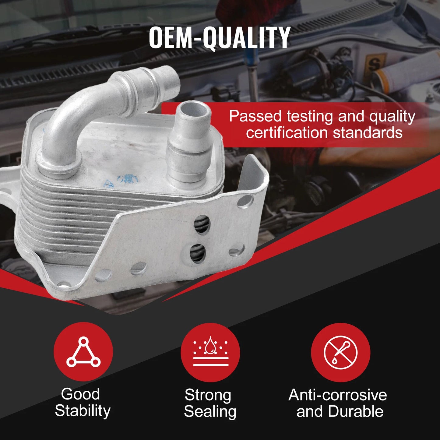 Engine Oil Cooler for BMW E46 E90 E93 E60 X3 316i 318i (2000-2013)