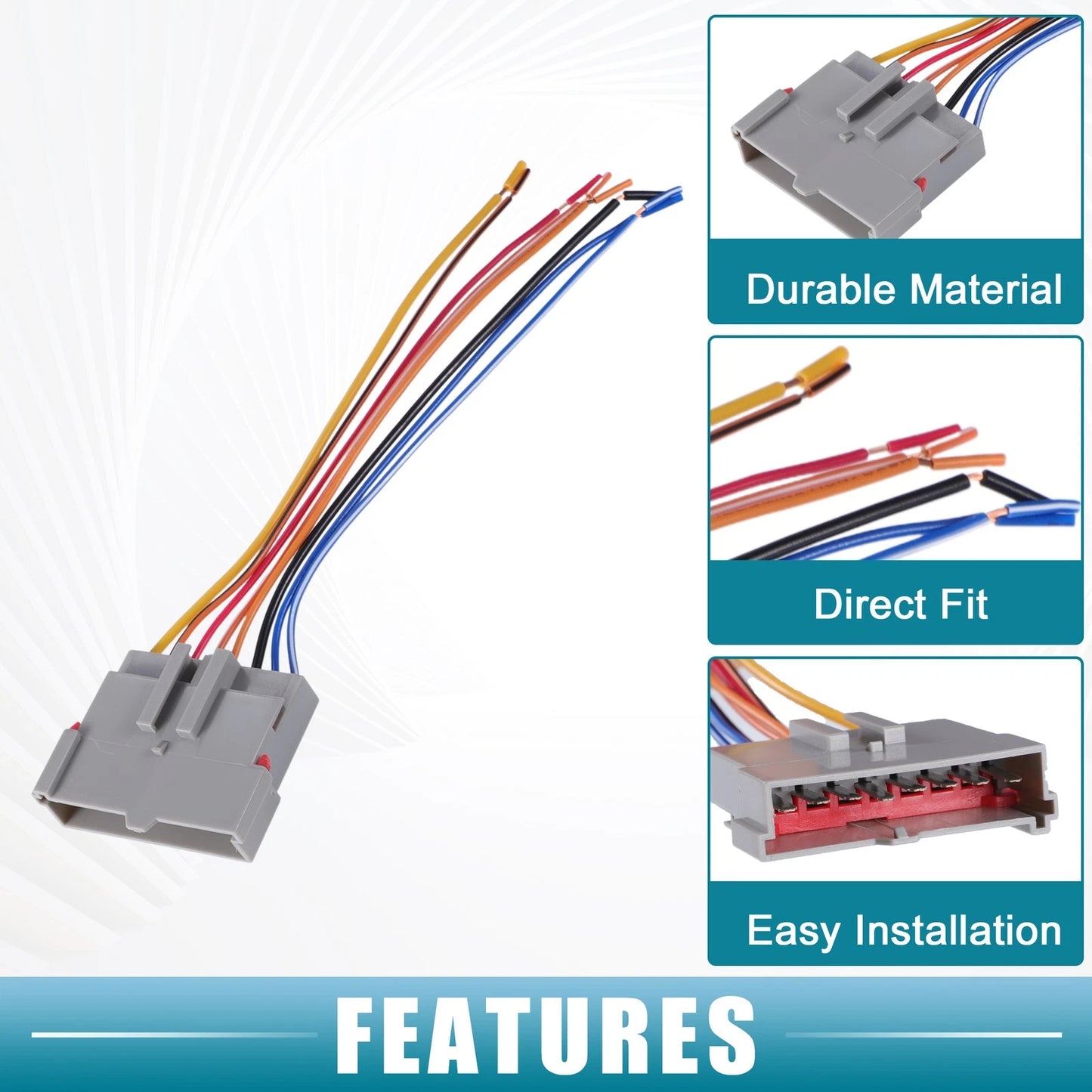 Car Stereo CD Player Wiring Harness for Ford Crown (1986-2004)