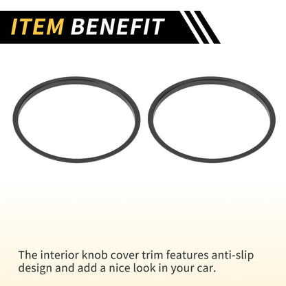 AC Vent Dashboard Decoration Rings for Toyota Tacoma (2016-2021) 4 Pcs Black