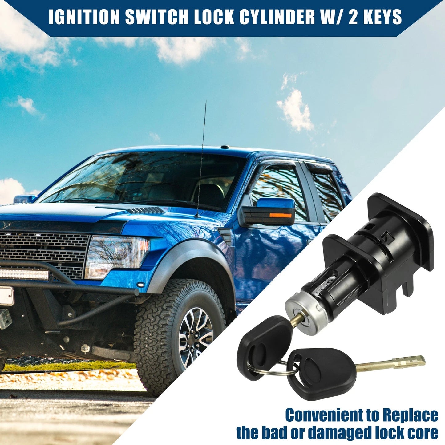 Bonnet Hood Lock Latch Set with 2 Keys for Ford Transit Connect (2006-2013)