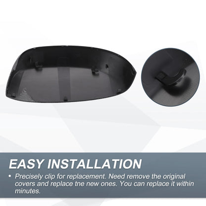 1 x Rearview Mirror Cover Cap Black Carbon Fiber for Chevrolet Avalanche