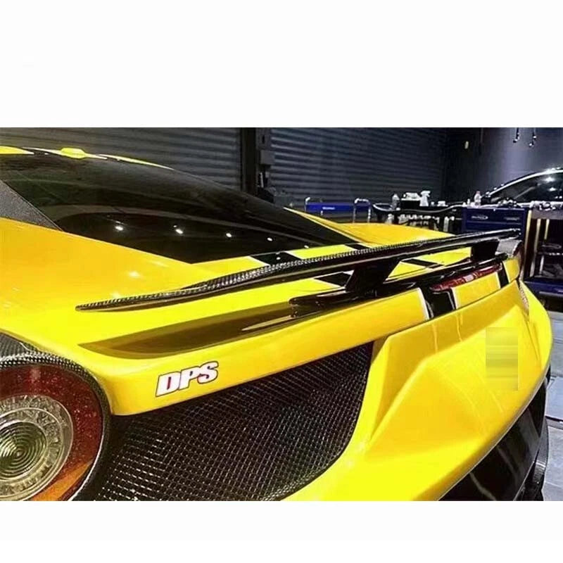 Real Carbon Fiber Rear Trunk Spoiler Wing Lip For Ferrari 458 Italia 2013-2014