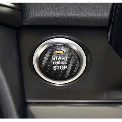 Carbon Fiber Interior Engine Start Push Button Cover Trim For Mazda 3 6 13-18