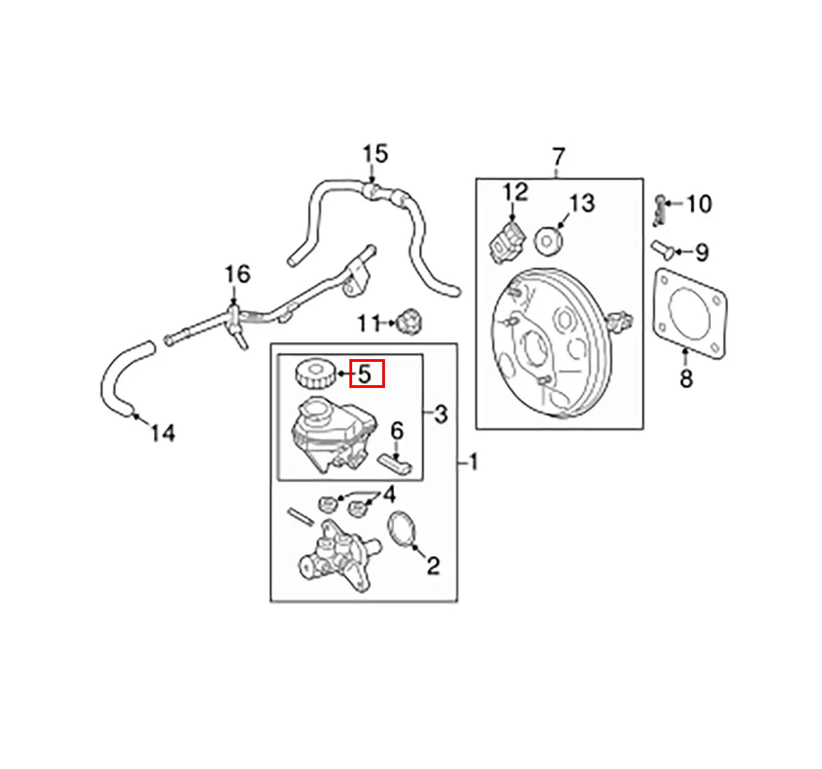 Cap Brake Fluid Reservoir for Mirage G4 Sedan (2012-2022)