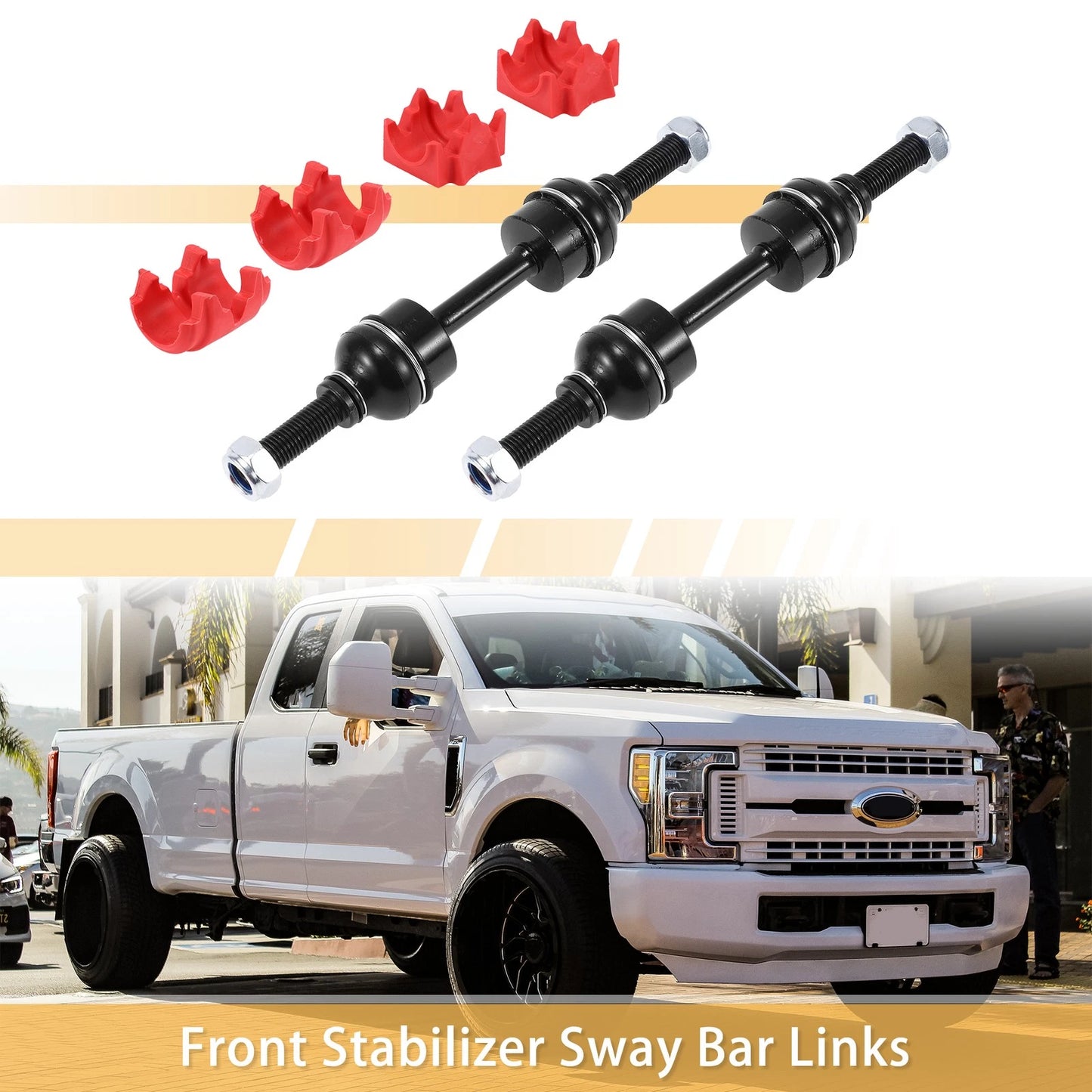 Front Stabiliser Sway Bar Link Set with Bushing for Ford F-150 (2004-2023)