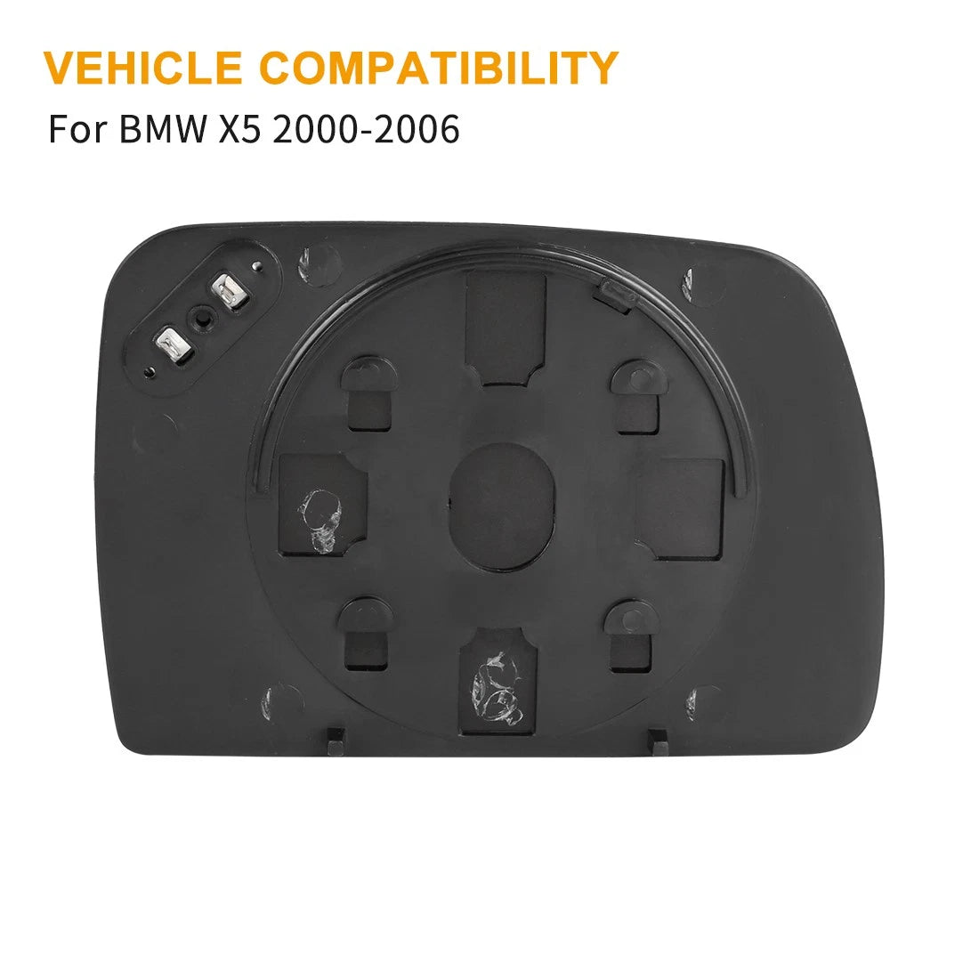 Heated Left Side Rearview Mirror Glass for BMW X5 (2000-2006)