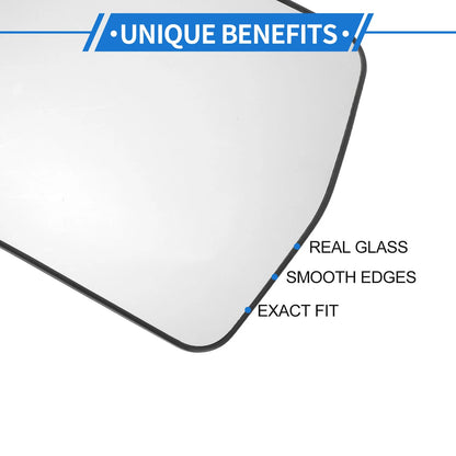 Left Passenger Side Non-Heated Mirror Glass for Toyota Previa (1990-1997)