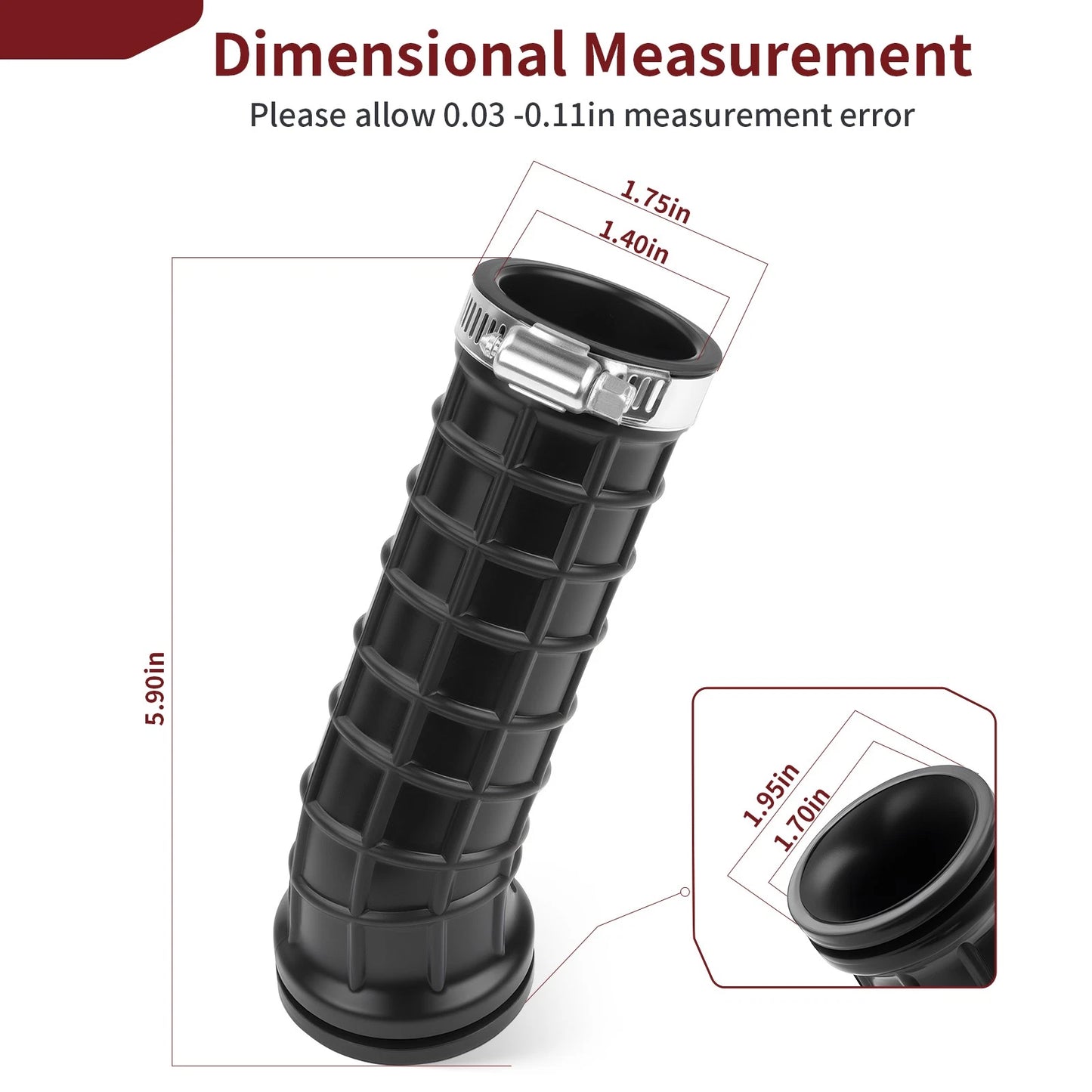 Air Joint Intake Boot for Yamaha Badger 80 (1985–1988)
