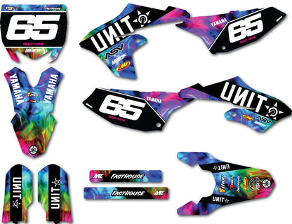 Custom Graphics Full Sticker Kit Decals for Yamaha YZ 65 (2018-2025)