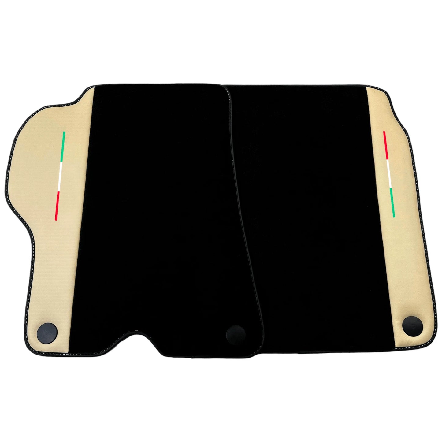 AutoWin Floor Mats for Ferrari California Crema Nappa Leather (2008-2014)