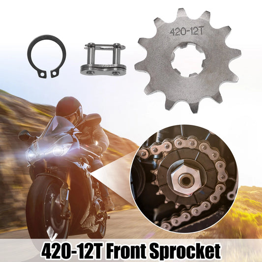 1 Set 420 12T 17mm Motorcycle Front Engine Sprocket for Dirt Bike Mini Bike