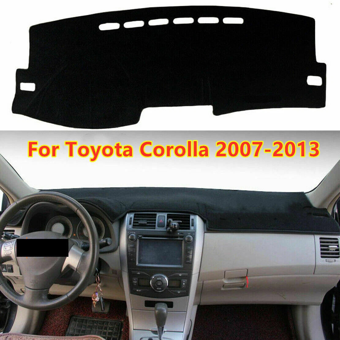 Dashboard Mat Non-Slip Sun Cover for Toyota Corolla (2007–2013)