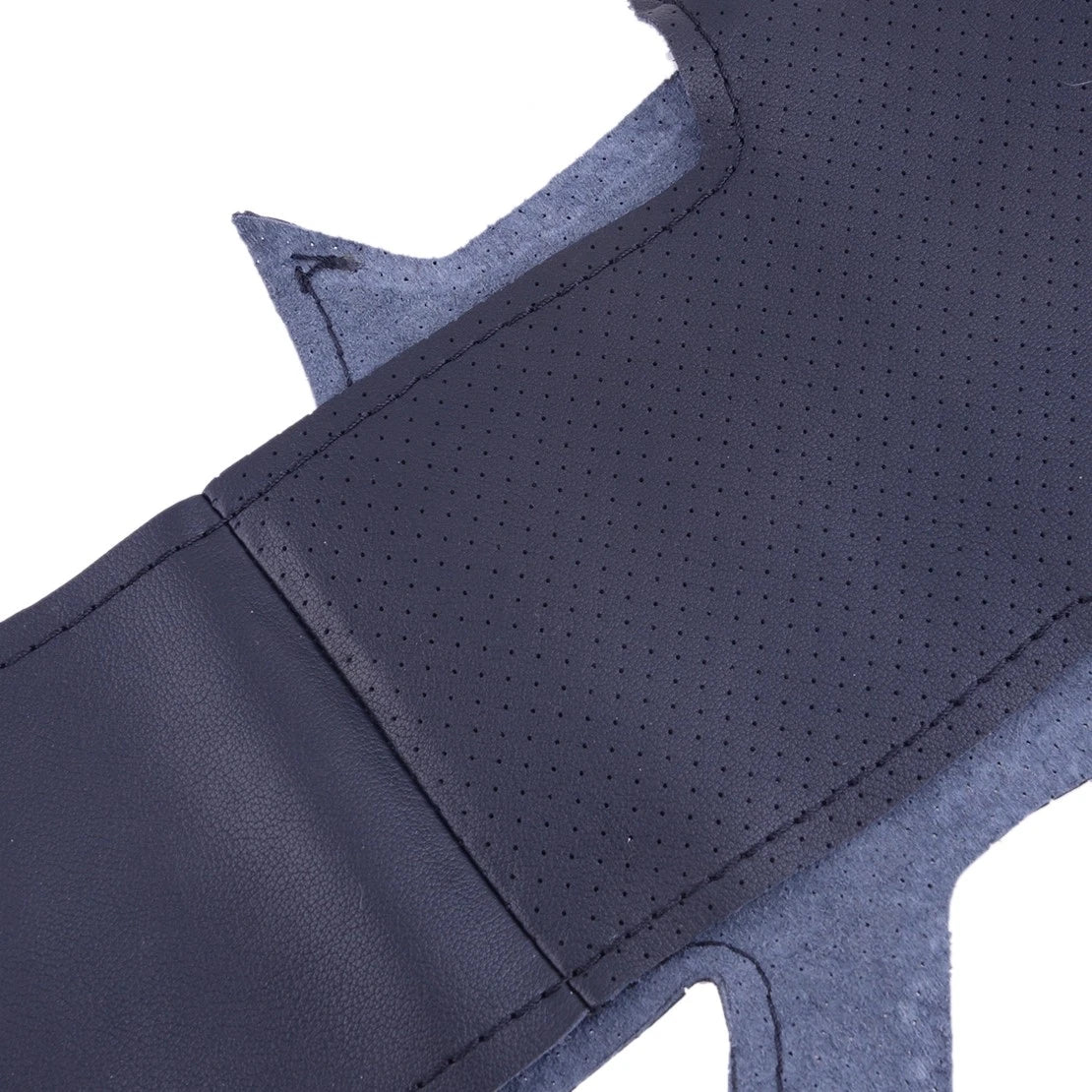 Black Leather Steering Wheel Cover for Honda Civic (2011-2015)