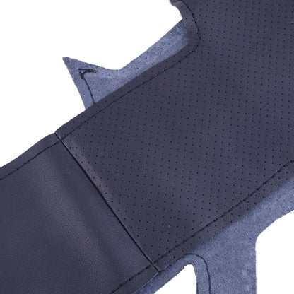Black Leather Steering Wheel Cover for Honda Civic (2011-2015)