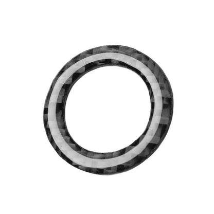 Carbon Fiber Engine Start Hole Ring Trim Fit For Mustang 2009- 2013