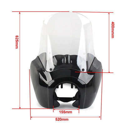 15'' Windshield Headlight Fairing Cover for Harley Dyna FXDXT (2006-2017)