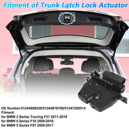 Rear Trunk Latch Actuator for BMW 3 Series Touring F31 (2011-2019)