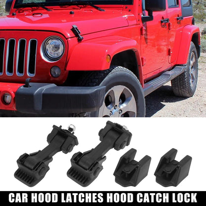 Hood Latch Lock for Jeep Wrangler JK 2007-2016 - 2 x Locks