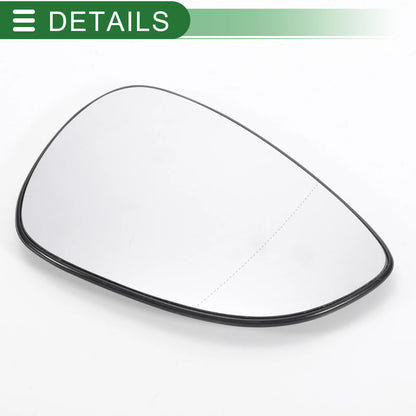Right Side White Mirror Glass for Ford B Max (2012-2018)