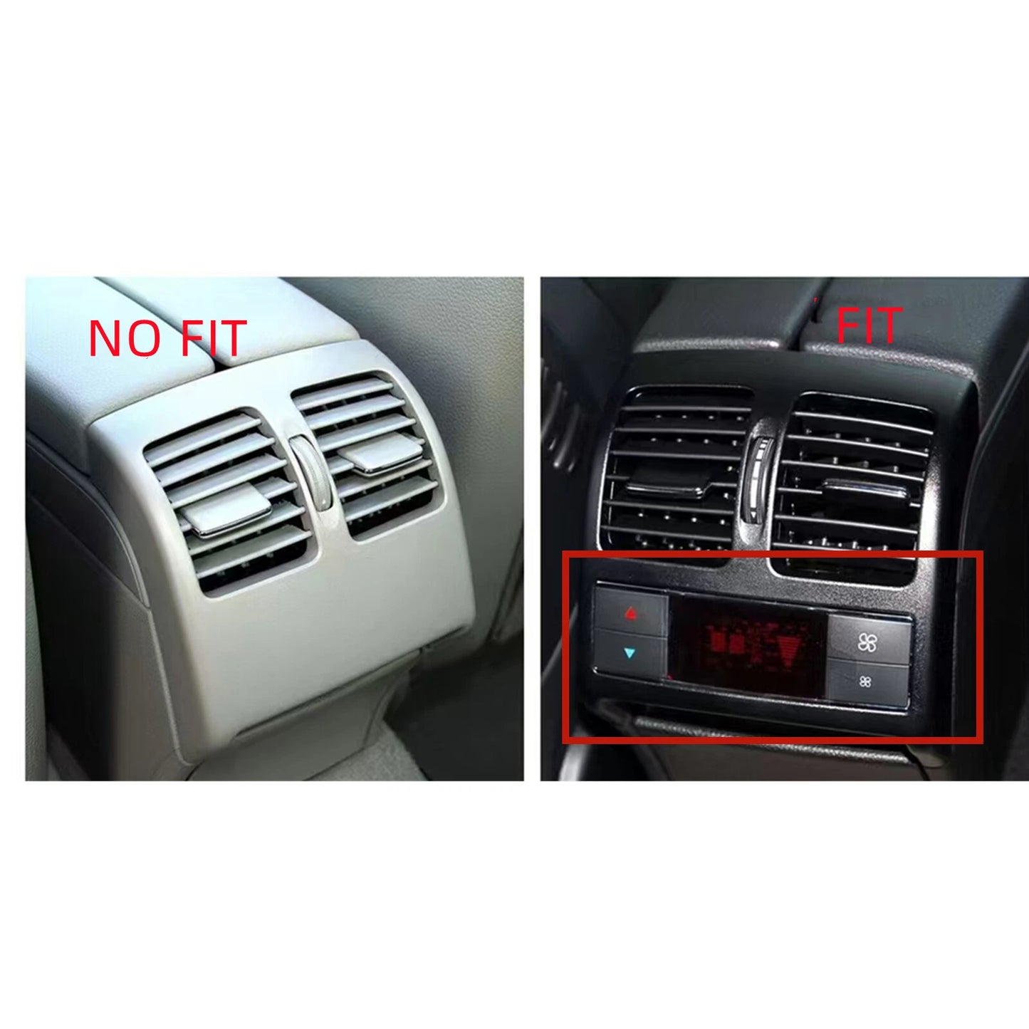 Rear A/C Air Vent Panel for Mercedes Benz W204 C (2007-2013)