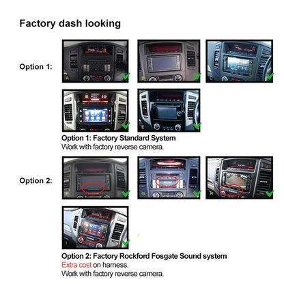 6-64GB Apple CarPlay Android Auto Stereo for Mitsubishi Pajero (2006-2016)